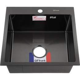 Кухонная мойка GFfrank 50502G 0.6 мм, графит фото 