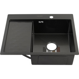Кухонная мойка Fabia Profi 63503RG 0.8 мм L, графит фото 