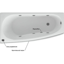 Ванна гидромассажная Aquatek Пандора 160x75 см L фото 