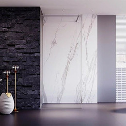 Душевая перегородка Veconi Korato 90 см KR81-90-01-C4 (стекло 8 мм) с кронштейном в комплекте, хром/прозрачное фото 