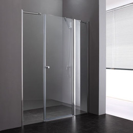 Душевая дверь Cezares 130 см ELENA-W-B-13-40+60/30-C-Cr, хром/прозрачное фото 
