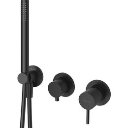 Смеситель для душа Cezares LEAF-DIM3-D-L-NOP, чёрный матовый, Цвет производителя: чёрный матовый фото 