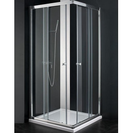 Душевое ограждение Cezares 90х90 см ANIMA-W-A-2-90-C-Cr-IV, хром/прозрачное фото 