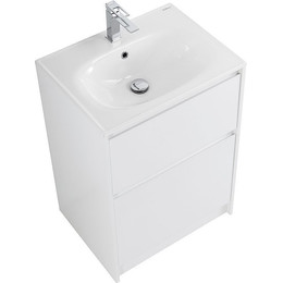 Тумба напольная с раковиной Cezares 60 см KRAFT-600-2C-PIA-BO (раковина BB1923-600) bianco opaco фото 