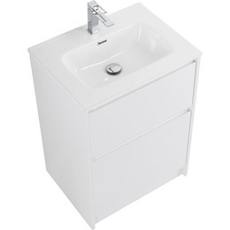Тумба напольная с раковиной Cezares 60 см KRAFT-600-2C-PIA-BO (раковина BB600ETL) bianco opaco фото 