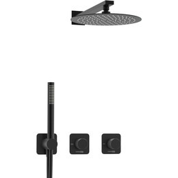 Душевая система для душа WasserKraft Fulda 5200 A5251.299.219.258.302.242.217, чёрный фото 