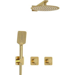 Душевая система для душа WasserKraft Schunter 8200 A8251.306.180.259.285.194.201, золото матовое фото 