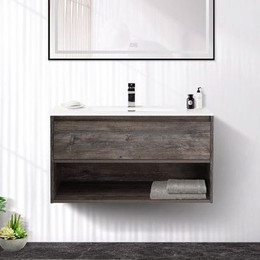 Тумба подвесная с раковиной BelBagno 80 см KRAFT-800-1C-SO-PP (раковина LOV-800-LVB) Pino Pasadena фото 