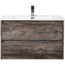 Тумба подвесная с раковиной BelBagno 80 см KRAFT-800-2C-SO-PP (раковина LOV-800-LVB) Pino Pasadena фото 