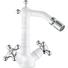 Смеситель для биде Cezares RETRO-C-BS2-BLC, белый глянцевый, Цвет производителя: белый глянцевый фото 