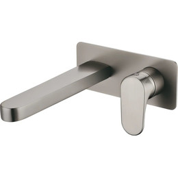 Смеситель для раковины настенный Boheme Spectre 455-NB (со скрытой частью) nickel brush, Цвет производителя: nickel brush фото 