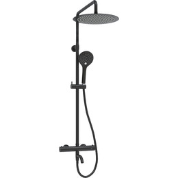 Душевая стойка с термостатом WasserKraft A288.160.078.BM Thermo, черный фото 