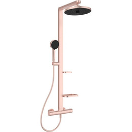 Душевая стойка с термостатом Ideal Standard ALU+ IS BD583RO, розовый фото 