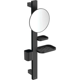 Стойка с мыльницей и зеркалом Ideal Standard BD589XG, чёрный матовый фото 