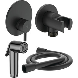 Набор для гигиенического душа Ideal Standard BD651XG (с внутренней частью) чёрный фото 