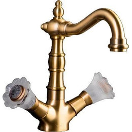 Смеситель для раковины Boheme Camelia 312, бронза фото 