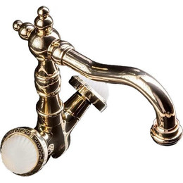 Смеситель для раковины Boheme Satin 292-ST, золото фото 