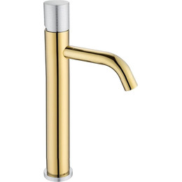 Смеситель для раковины высокий Boheme Stick 122-GCR.2, gold chrome, Цвет производителя: gold chrome фото 