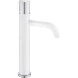 Смеситель для раковины высокий Boheme Stick 122-WCR.2, white chrome, Цвет производителя: white chrome фото 