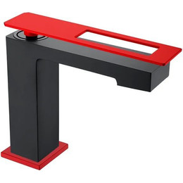 Смеситель для раковины Boheme Q 141-BR, black-red, Цвет производителя: black-red фото 