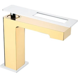 Смеситель для раковины Boheme Q 141-GCR, gold chrome, Цвет производителя: gold chrome фото 