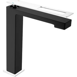 Смеситель для раковины высокий Boheme Q 142-BCR, black chrome фото 