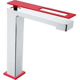 Смеситель для раковины высокий Boheme Q 142-CRR, red chrome, Цвет производителя: red chrome фото 