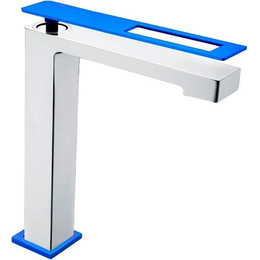 Смеситель для раковины высокий Boheme Q 142-CRUW, blue chrome, Цвет производителя: blue chrome фото 
