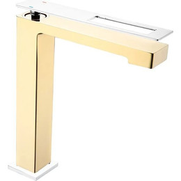 Смеситель для раковины высокий Boheme Q 142-GCR, gold chrome, Цвет производителя: gold chrome фото 