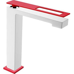 Смеситель для раковины высокий Boheme Q 142-WR, white red, Цвет производителя: white red фото 