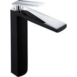 Смеситель для раковины высокий Boheme Venturo 372-B, black chrome, Цвет производителя: black chrome фото 