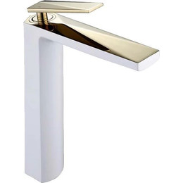 Смеситель для раковины высокий Boheme Venturo 382-W, white gold, Цвет производителя: white gold фото 