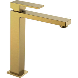 Смеситель для раковины высокий Boheme Qubic 472-BR, бронза, Цвет производителя: бронза фото 