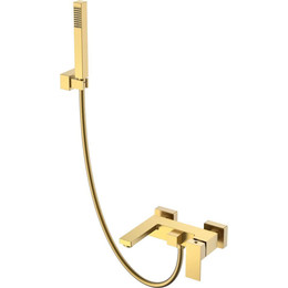 Смеситель для ванны Boheme Qubic 473-MG, matt gold, Цвет производителя: matt gold фото 