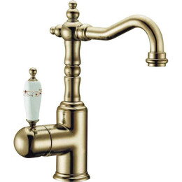 Смеситель для раковины высокий Boheme Provanse Ripresa 362, бронза фото 