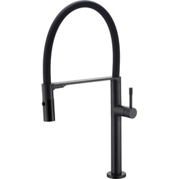 Смеситель для кухни Boheme Uno 114-B, чёрный матовый, Цвет производителя: чёрный матовый фото 