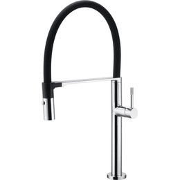 Смеситель для кухни Boheme Uno 114-CR, black chrome, Цвет производителя: black chrome фото 