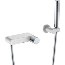 Смеситель для ванны Boheme Stick 123-WCR.2, white chrome, Цвет производителя: white chrome фото 