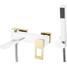 Смеситель для ванны Boheme Q 143-CRG, gold chrome фото 