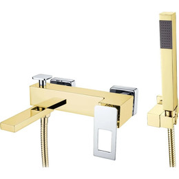 Смеситель для ванны Boheme Q 143-GCR, gold chrome, Цвет производителя: gold chrome фото 