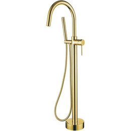 Смеситель для ванны напольный Boheme Uno 469-G, gold, Цвет производителя: gold фото 