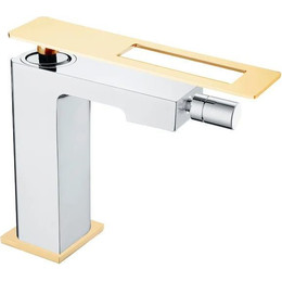 Смеситель для биде Boheme Q 146-CRG, gold chrome фото 