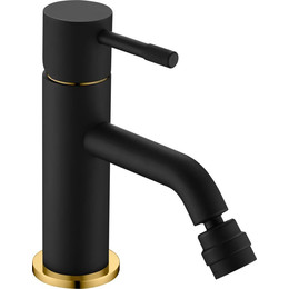 Смеситель для биде Boheme Uno 466-BG, чёрный/золото, Цвет производителя: чёрный, золото фото 