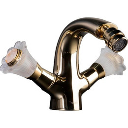 Смеситель для биде Boheme Camelia 296, золото фото 