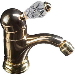 Смеситель для биде Boheme Crystal 286-CRST, золото фото 