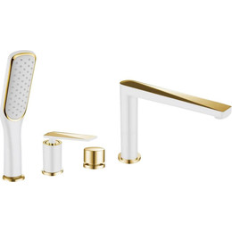 Смеситель для ванны Boheme Venturo 380-W, white gold, Цвет производителя: white gold фото 