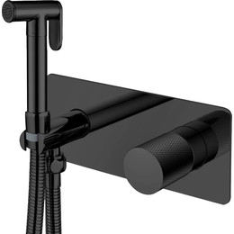 Набор для гигиенического душа Boheme Stick 127-BB.2 (со скрытой частью) чёрный, Цвет производителя: чёрный фото 