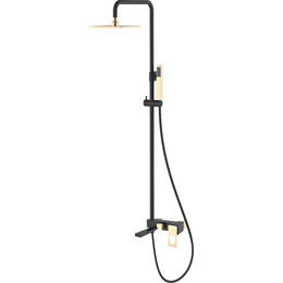 Душевая стойка Boheme Q 148-BG, чёрный/золото фото 