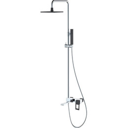 Душевая стойка Boheme Q 148-CRB, black chrome, Цвет производителя: black chrome фото 