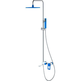 Душевая стойка Boheme Q 148-CRUW, blue chrome, Цвет производителя: blue chrome фото 
